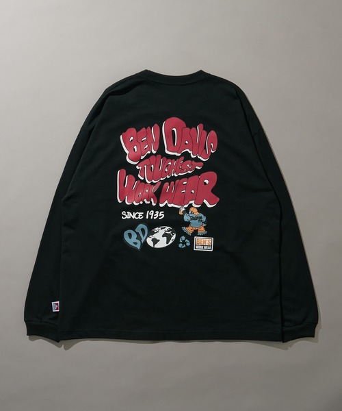 BEN DAVIS（ベンデイビス）の「∴WEGO/別注ベンデイビスプランプロゴT（Tシャツ/カットソー・メンズ・ホワイト/スミクロ/ライトグレー/ブラック・LARGE/MEDIUM/SMALL）」の10枚目の写真