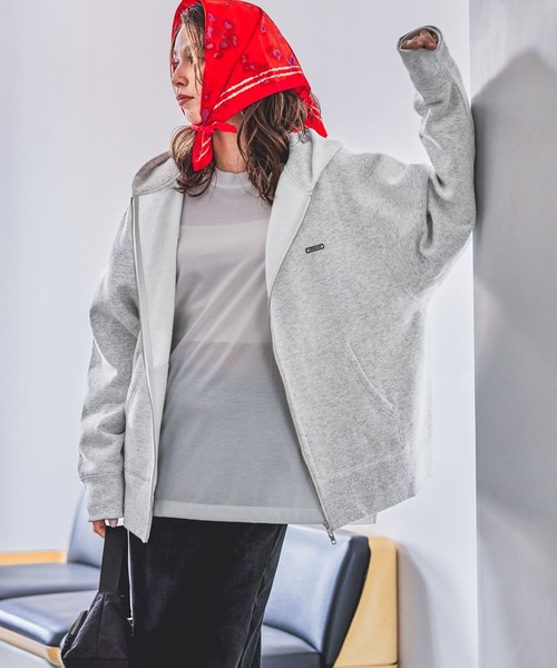 【セール】【HEREIAM】ユニセックス/ワッペンロゴ裏起毛パーカー（パーカー）｜HEREIAM（ヘレイアム） 5,465円