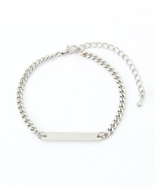 Chico（チコ）の「SquarePlateBracelet（ブレスレット・レディース・ゴールド/シルバー・FREE）」の2枚目の写真