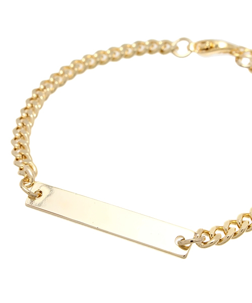 Chico（チコ）の「SquarePlateBracelet（ブレスレット・レディース・ゴールド/シルバー・FREE）」の3枚目の写真