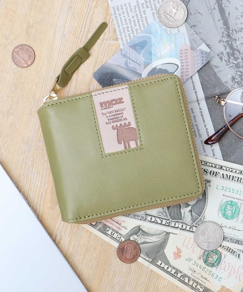 ペリーコ 36(23cm)　モスグリーン レザー 　本革 　シンプル MGSABLE 長財布 蛇革 パイソン レディース メンズ ラウンド 財布