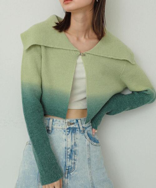 セール】グラデーションクロップドセーター（ニット/セーター）｜SENSE