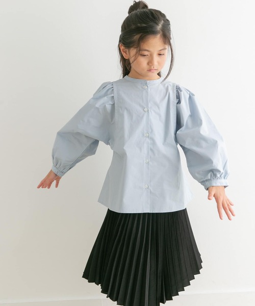 URBAN RESEARCH DOORS（アーバンリサーチドアーズ）の「ボリュームスリーブ2wayブラウス(KIDS)（Tシャツ/カットソー・キッズ・オフホワイト/ブルー系その他・120/135/105）」の11枚目の写真