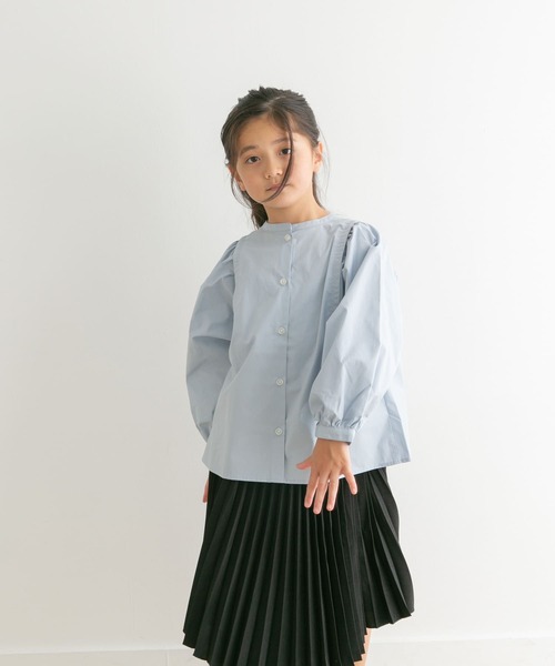 URBAN RESEARCH DOORS（アーバンリサーチドアーズ）の「ボリュームスリーブ2wayブラウス(KIDS)（Tシャツ/カットソー・キッズ・オフホワイト/ブルー系その他・120/135/105）」の12枚目の写真