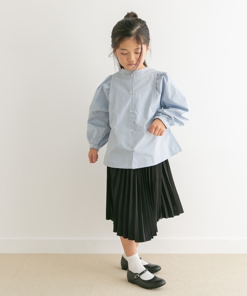 URBAN RESEARCH DOORS（アーバンリサーチドアーズ）の「ボリュームスリーブ2wayブラウス(KIDS)（Tシャツ/カットソー・キッズ・オフホワイト/ブルー系その他・120/135/105）」の14枚目の写真