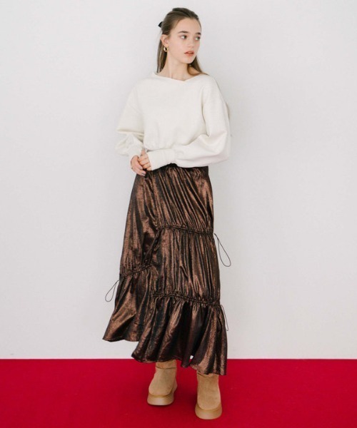 archives（アルシーヴ）の「ムートンブーツ（ブーツ・レディース・ベージュ/ブラック・MEDIUM/LARGE）」の7枚目の写真