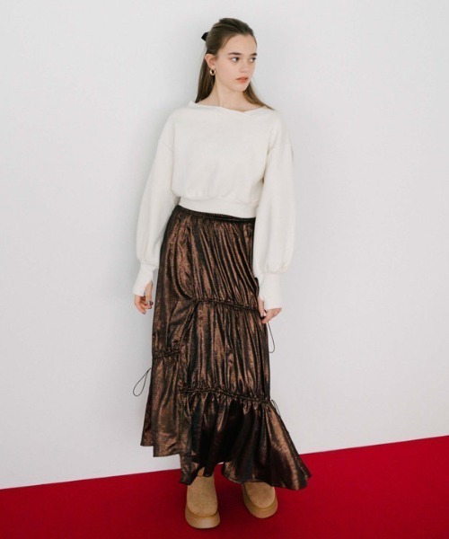 archives（アルシーヴ）の「ムートンブーツ（ブーツ・レディース・ベージュ/ブラック・MEDIUM/LARGE）」の8枚目の写真