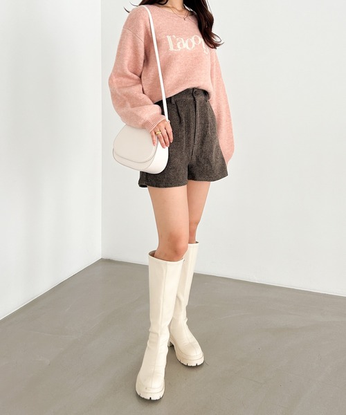 Heather（ヘザー）の「ハイウエストヘリンボーンショートパンツ　201652（その他パンツ・レディース・ブラウン/ベージュ/ブラック・S/M）」の22枚目の写真