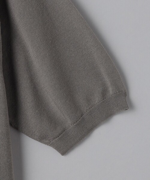 UNITED ARROWS（ユナイテッドアローズ）の「ウール ハイゲージ ニット ポロシャツ -ウォッシャブル-（ポロシャツ・メンズ・オフホワイト/ネイビー/モカ・M/S/L/XL）」の10枚目の写真