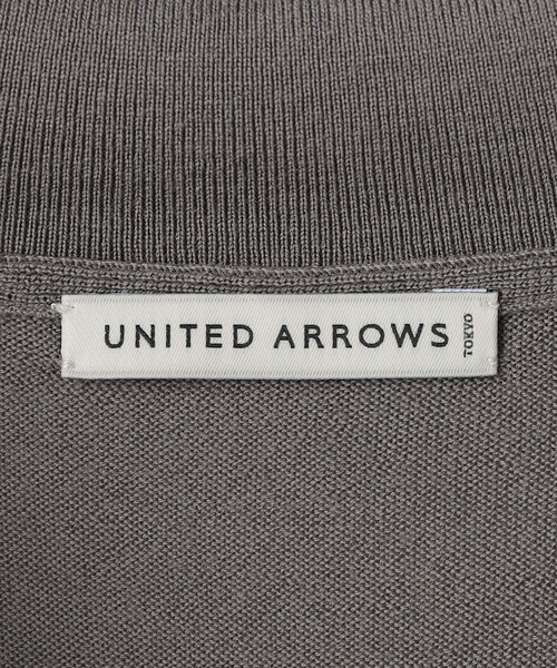UNITED ARROWS（ユナイテッドアローズ）の「ウール ハイゲージ ニット ポロシャツ -ウォッシャブル-（ポロシャツ・メンズ・オフホワイト/ネイビー/モカ・M/S/L/XL）」の22枚目の写真