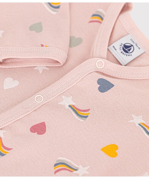 PETIT BATEAU(プチバトー)の「足なしロンパース(ロンパース・キッズ・ホワイト系その他/ピンク系その他/ホワイト×ブルー・6MONTH/3MONTH/12MONTH)」の7枚目の写真