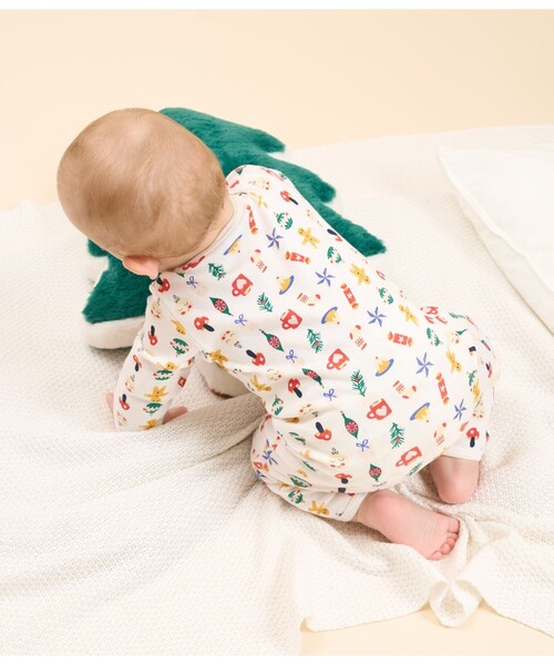 PETIT BATEAU(プチバトー)の「足なしロンパース(ロンパース・キッズ・ホワイト系その他/ピンク系その他/ホワイト×ブルー・6MONTH/3MONTH/12MONTH)」の8枚目の写真