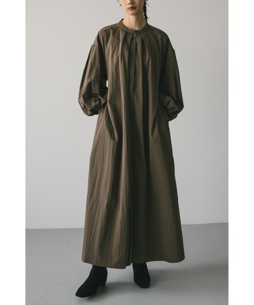 STYLEMIXER(スタイルミキサー)の「バルーンスリーブシャツワンピース(シャツワンピース・レディース・ブラック/ライトベージュ/カーキ・SMALL/MEDIUM)」の3枚目の写真