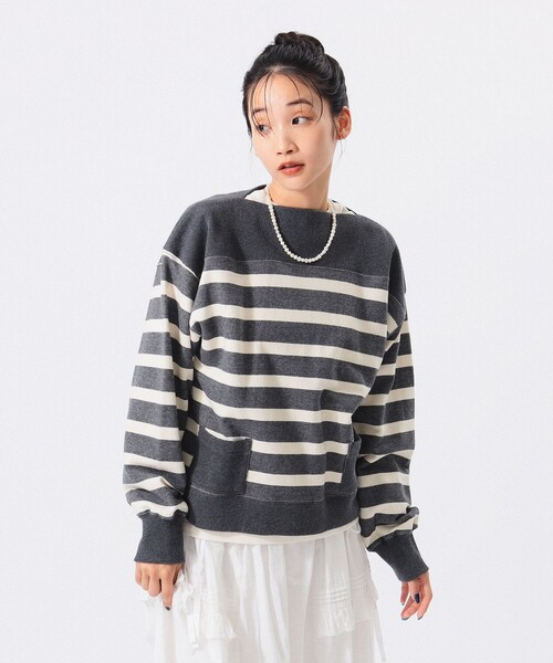 【セール】スウェット ボーダー ボートネック（スウェット）｜BEAMS BOY（ビームスボーイ）