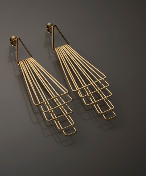 YArKA（ヤーカ）の「【YArKA/ヤーカ】surface processing 5parts layered earring(pierce)[ftdtf9] / 表面加工重ねパーツピアス（ピアス（両耳用）・レディース・ゴールド/その他1/シルバー・FREE）」の12枚目の写真