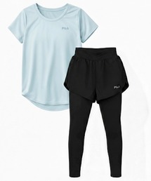 FILA（フィラ）の「マルチウェイ セットアップ 2点セット (ラッシュガード / フィットネスフェア)（ラッシュガード）」