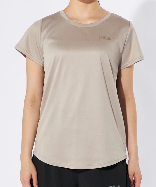 FILA（フィラ）の「マルチウェイ セットアップ 2点セット (ラッシュガード / フィットネスフェア)（ラッシュガード・レディース・ミント/ブラック/グレイッシュベージュ・MEDIUM/LARGE/X-LARGE/XX-LARGE）」の10枚目の写真