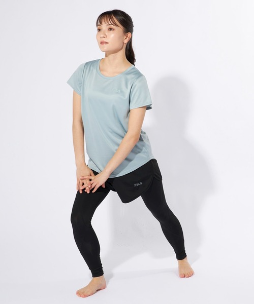 FILA（フィラ）の「マルチウェイ セットアップ 2点セット (ラッシュガード / フィットネスフェア)（ラッシュガード・レディース・ミント/ブラック/グレイッシュベージュ・MEDIUM/LARGE/X-LARGE/XX-LARGE）」の13枚目の写真