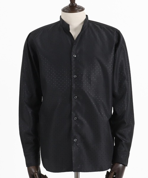 ms5819-カチオンジャガードスキッパーシャツ(シャツ/ブラウス)|CAMBIO(カンビオ) ms5819-カチオンジャガードスキッパーシャツ(シャツ/ブラウス)|CAMBIO(カンビオ)