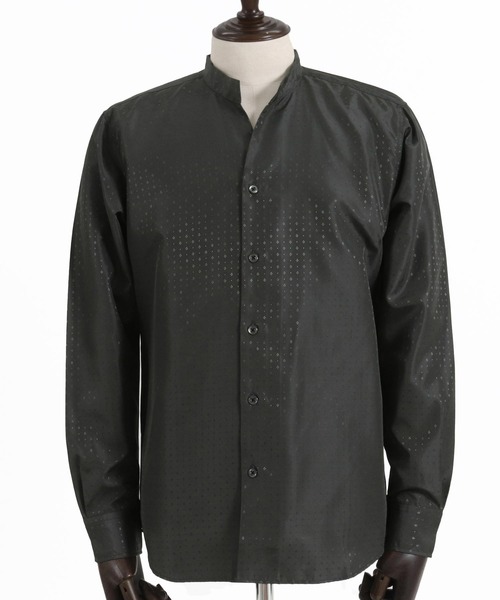 ms5819-カチオンジャガードスキッパーシャツ(シャツ/ブラウス)|CAMBIO(カンビオ) ms5819-カチオンジャガードスキッパーシャツ(シャツ/ブラウス)|CAMBIO(カンビオ)