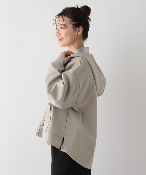 GLOBAL WORK Smile Seed Store（グローバルワーク スマイルシードストア）の「上品ジップパーカー/129661（カーディガン/ボレロ・レディース・ブラック/ベージュ/アイボリー/チャコール・SMALL/MEDIUM/LARGE/X-LARGE）」の7枚目の写真