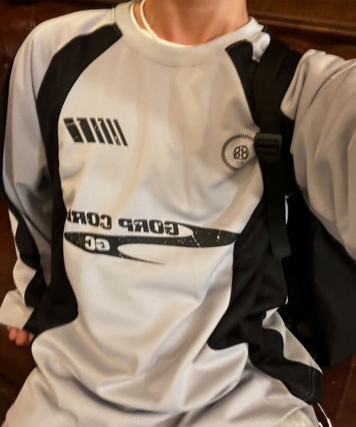 BY ATTENTION(バイアテンション)の「BIG SALE開催中!【BY ATTENTION】 ユニフォーム 長袖Tシャツ / ユニセックス(Tシャツ/カットソー・メンズ・アイボリー/ブラック/ピンク/グレー・FREE)」の14枚目の写真