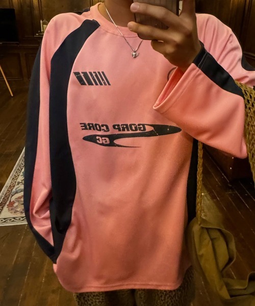 BY ATTENTION(バイアテンション)の「BIG SALE開催中!【BY ATTENTION】 ユニフォーム 長袖Tシャツ / ユニセックス(Tシャツ/カットソー・メンズ・アイボリー/ブラック/ピンク/グレー・FREE)」の20枚目の写真