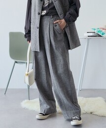 ♡ ツイードパンツ ♡ セットアップ対応商品】ブッチャーツイードパンツ | ANAYI