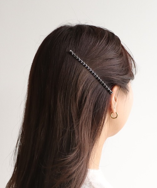 Three Four Time（ｽﾘｰﾌｫｰﾀｲﾑ）の「ボールチェーンロングヘアピン（ヘアピン・レディース・シルバー/ブラック/ゴールド・FREE）」の15枚目の写真