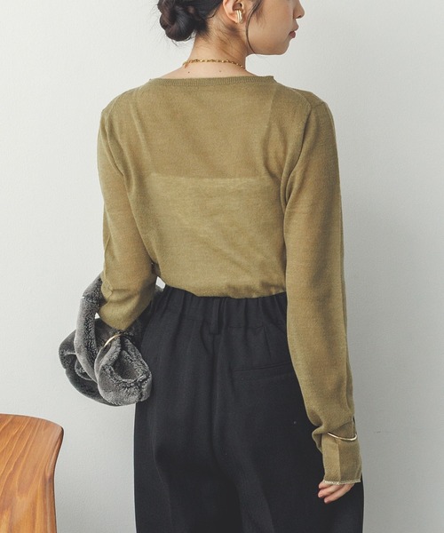 ⭐︎様(9/16) LOWRYS FARM ニット セーター チュールパールニットLS 233865