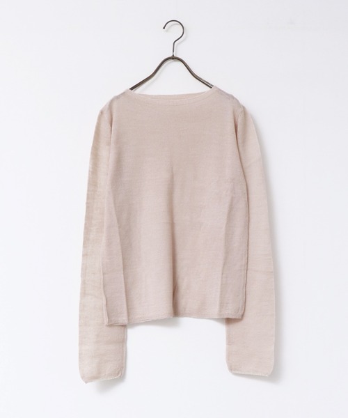 hunch(ハンチ)の「【WEB限定/別注】ラメライン入り ウールミックス シアーニット(ニット/セーター・レディース・ライトベージュ/ブラック/カーキ/アッシュグレー/レッド・FREE)」の21枚目の写真