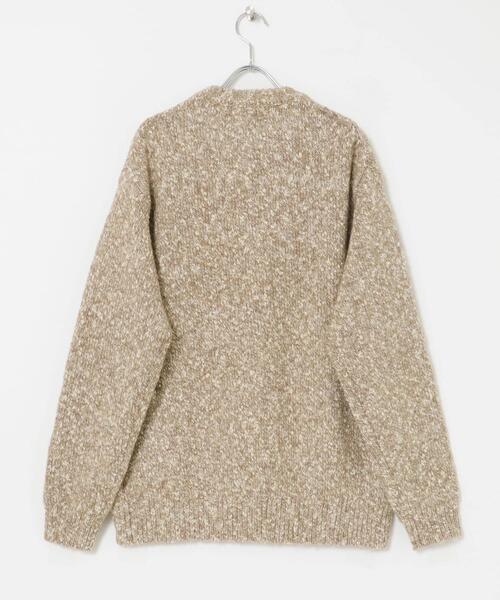 URBAN RESEARCH（アーバンリサーチ）の「MIX SLUB PLAIN STITCH CREW-NECK（ニット/セーター・メンズ・ベージュ系その他/ブラック・MEDIUM/LARGE）」の8枚目の写真