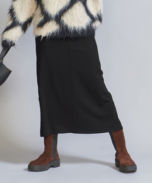 BEAUTY&YOUTH UNITED ARROWS（ビューティーアンドユースユナイテッドアローズ）の「【WEB限定】スポンディッシュニット フレアスカート -ウォッシャブル-（スカート・レディース・レッド/ブラック/オフホワイト/グレー・FREE）」の11枚目の写真