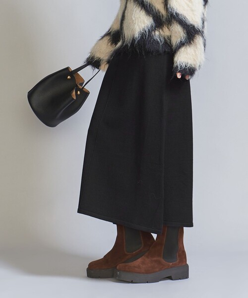 BEAUTY&YOUTH UNITED ARROWS（ビューティーアンドユースユナイテッドアローズ）の「【WEB限定】スポンディッシュニット フレアスカート -ウォッシャブル-（スカート・レディース・レッド/ブラック/オフホワイト/グレー・FREE）」の12枚目の写真