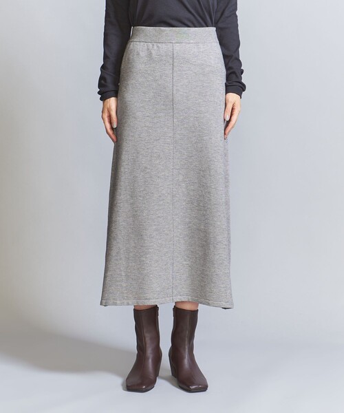 BEAUTY&YOUTH UNITED ARROWS（ビューティーアンドユースユナイテッドアローズ）の「【WEB限定】スポンディッシュニット フレアスカート -ウォッシャブル-（スカート・レディース・レッド/ブラック/オフホワイト/グレー・FREE）」の18枚目の写真