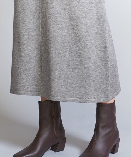 BEAUTY&YOUTH UNITED ARROWS（ビューティーアンドユースユナイテッドアローズ）の「【WEB限定】スポンディッシュニット フレアスカート -ウォッシャブル-（スカート・レディース・レッド/ブラック/オフホワイト/グレー・FREE）」の22枚目の写真