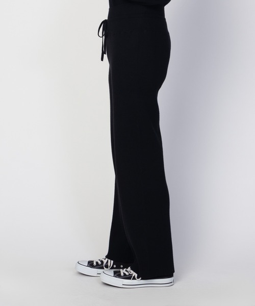 HusHusH（ハッシュアッシュ）の「HusHusH リブニットパンツ（その他パンツ・レディース・チャコールグレー/ブラック・M/L）」の5枚目の写真