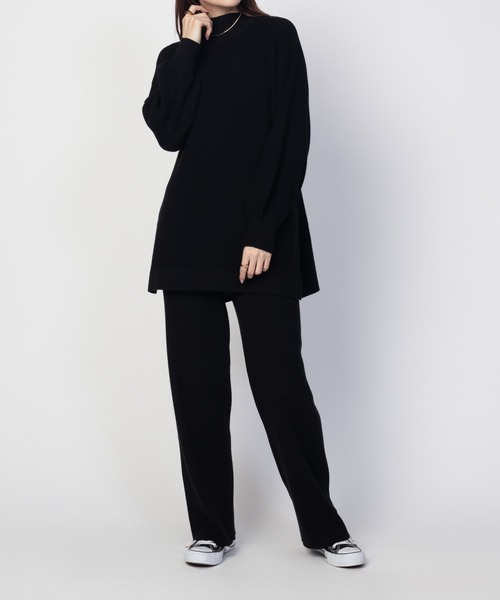 HusHusH（ハッシュアッシュ）の「HusHusH リブニットパンツ（その他パンツ・レディース・チャコールグレー/ブラック・M/L）」の7枚目の写真