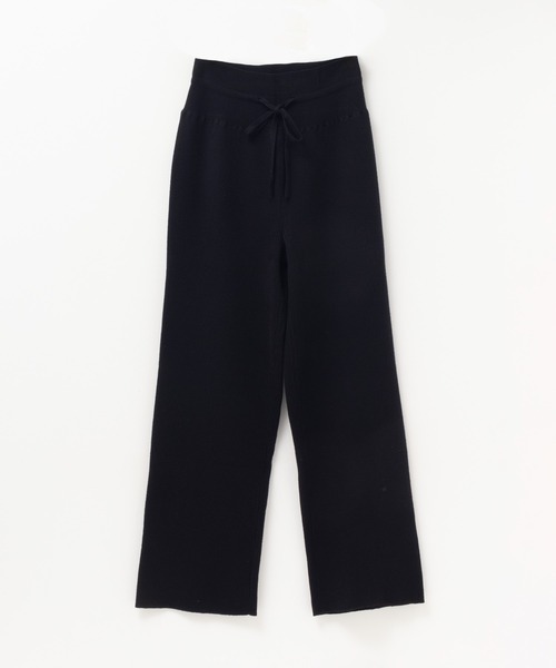 HusHusH（ハッシュアッシュ）の「HusHusH リブニットパンツ（その他パンツ・レディース・チャコールグレー/ブラック・M/L）」の9枚目の写真