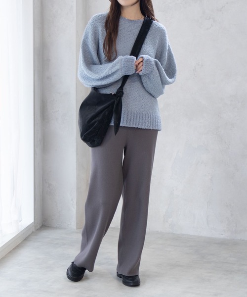 HusHusH（ハッシュアッシュ）の「HusHusH リブニットパンツ（その他パンツ・レディース・チャコールグレー/ブラック・M/L）」の13枚目の写真