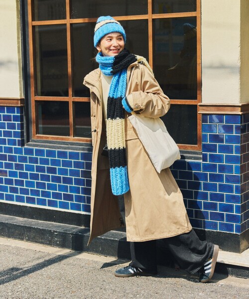 FREAK'S STORE(フリークスストア)の「HAND KNIT LINE GLOVE(手袋・レディース・ネイビー/ブラック/サックスブルー・ONE SIZE)」の17枚目の写真