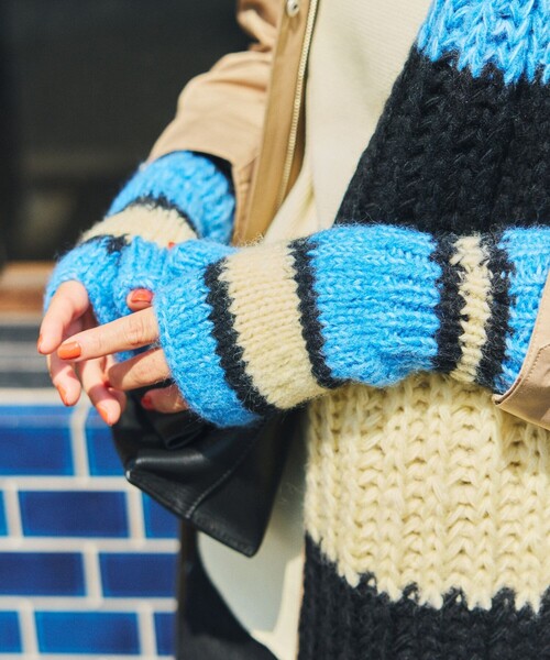 FREAK'S STORE（フリークスストア）の「HAND KNIT LINE GLOVE（手袋