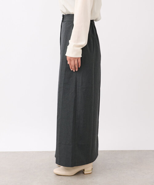un dix cors（アンディコール）の「ストライプナロースカート（スカート・レディース・チャコールグレー/ネイビー・FREE/S）」の20枚目の写真