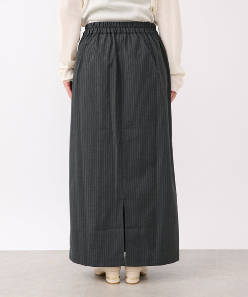 un dix cors（アンディコール）の「ストライプナロースカート（スカート・レディース・チャコールグレー/ネイビー・FREE/S）」の21枚目の写真
