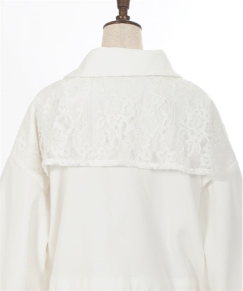 axes femme（アクシーズファム）の「レース切替ショートブルゾン（ブルゾン・レディース・ブラック/ホワイト/ベージュ・FREE）」の17枚目の写真