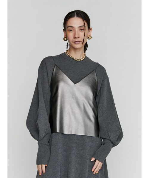 UN3D.（アンスリード）の「W TUCK KNIT OP / ダブルタックニット