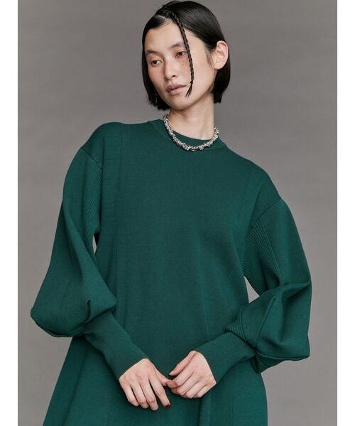 UN3D.（アンスリード）の「W TUCK KNIT OP / ダブルタックニットワンピース（ワンピース・レディース・グリーン/ブラック/グレー・36/38）」の16枚目の写真