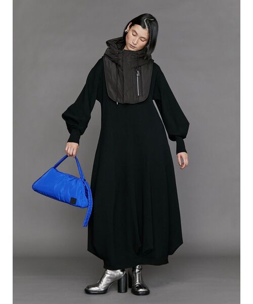 UN3D.（アンスリード）の「W TUCK KNIT OP / ダブルタックニットワンピース（ワンピース・レディース・グリーン/ブラック/グレー・36/38）」の2枚目の写真