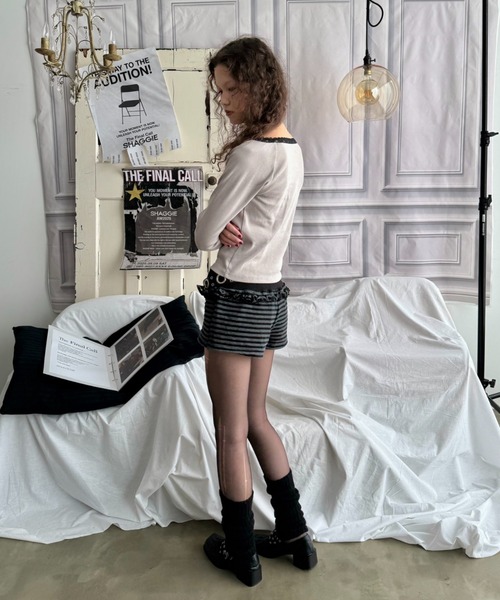 SHAGGIE(シャギー)の「ダブルバックルハトメベルト(ベルト・レディース・ブラック・FREE)」の12枚目の写真