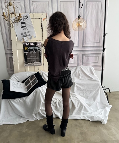 SHAGGIE(シャギー)の「ダブルバックルハトメベルト(ベルト・レディース・ブラック・FREE)」の8枚目の写真